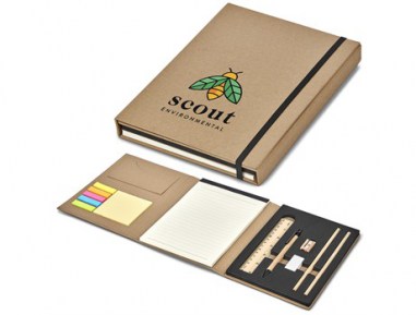 GIFT-17474 OKIYO MINNA PAPER STATIONERY SET open and closed